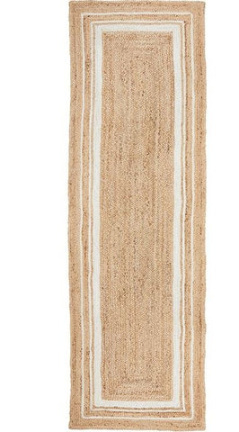 Darrahopens Home & Garden > Rugs > Floor Rugs Noosa 111 Natural Runner by Rug Culture-400X80CM - RUNNER