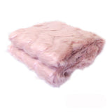 Darrahopens Home & Garden > Rugs > Floor Rugs Riley Modern Pattern Faux Fur Throw Rug 127 x 152 cm Pink Chevron