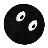Darrahopens Home & Garden > Rugs > Floor Rugs Round Rug Cute Black Face Rug Soft Flocking Carpet Skid Resistant Rug for Bedroom Bathroom Living Room 80x80cm / 31.5x31.5in In Australia - Darrahopens