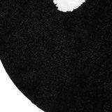Darrahopens Home & Garden > Rugs > Floor Rugs Round Rug Cute Black Face Rug Soft Flocking Carpet Skid Resistant Rug for Bedroom Bathroom Living Room 80x80cm / 31.5x31.5in In Australia - Darrahopens