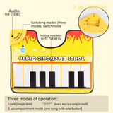 Darrahopens Home & Garden > Rugs > Floor Rugs Yellow Electronic Toilet Piano Mat - Funny Musical Floor Keyboard for Bathroom Entertainment - Novelty Gag Gift & Potty Training Toy - Waterproof & Non-Slip - Fits Standard Toilets