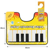 Darrahopens Home & Garden > Rugs > Floor Rugs Yellow Electronic Toilet Piano Mat - Funny Musical Floor Keyboard for Bathroom Entertainment - Novelty Gag Gift & Potty Training Toy - Waterproof & Non-Slip - Fits Standard Toilets