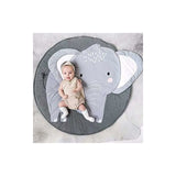 Darrahopens Home & Garden > Rugs > Kid's Rugs Baby Crawling Mat Play Mat Kids Crawling Mat ROund Animals Carpet Children Rug For Girls Boys 90X90Cm (Elephant)