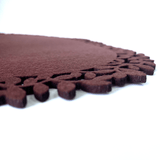 Darrahopens Home & Garden > Rugs > Outdoor Rugs 4Pc Leaf Edge Felt Placemats Heat Insulation Coffee Cup Mat Table Decor At First