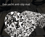 Darrahopens Home & Garden > Rugs > Outdoor Rugs Camouflage EVA Foam Boat Flooring Sheet Self Adhesive Marine Decking Mat Non Slip Grip Roll for Jet Ski Kayak & RV (Black White Camo, 250cm x 26cm)