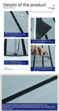 Darrahopens Home & Garden > Rugs > Outdoor Rugs EVA Faux Teak Boat Flooring Sheet Marine Decking Mat Self Adhesive Non Slip Foam for Yacht Caravan & RV (Light Grey & Black, 240cm x 45cm)