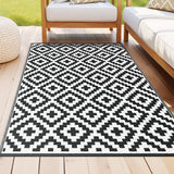 Darrahopens Home & Garden > Rugs > Outdoor Rugs Gardeon Outdoor Rugs 120x180cm Large Carpet Reversible Area Mat PP Dual-Sided Patio Rug Cross