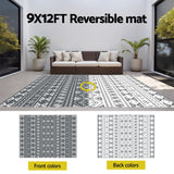 Darrahopens Home & Garden > Rugs > Outdoor Rugs Gardeon Outdoor Rugs 274x366cm Large Carpet Reversible Area Mat PP Dual-Sided Patio Rug Bohemian