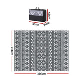 Darrahopens Home & Garden > Rugs > Outdoor Rugs Gardeon Outdoor Rugs 274x366cm Large Carpet Reversible Area Mat PP Dual-Sided Patio Rug Bohemian