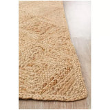 Darrahopens Home & Garden > Rugs > Outdoor Rugs Natural Jute Rug 320 x 230cm with Diamond Pattern In Australia - Darrahopens