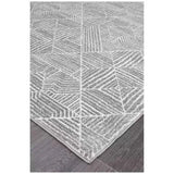 Darrahopens Home & Garden > Rugs > Outdoor Rugs Oasis 457 Silver Rug 290x200cm - Bohemian Tribal Style, Easy to Clean Polypropylene In Australia - Darrahopens