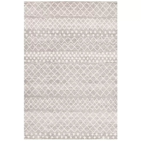 Darrahopens Home & Garden > Rugs > Outdoor Rugs Silver Oasis Rug 230 x 160cm - Bohemian Tribal Design, Easy to Clean Polypropylene In Australia - Darrahopens