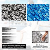 Darrahopens Home & Garden > Rugs > Outdoor Rugs Snow Camouflage EVA Boat Deck Mat - Non-Slip, Waterproof Flooring for Yacht, Boat, and Outdoor Use(2400x300x5mm)