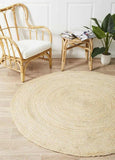 Darrahopens Home & Garden > Rugs > Round Rugs Atrium Polo Bleach By Rug Culture - 150X150cm ROUND