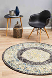 Darrahopens Home & Garden > Rugs > Round Rugs Century 955 Charcoal Round by Rug Culture - 200 x 200 cm - ROUND