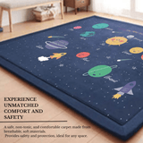 Darrahopens Home & Garden > Rugs Soft Touch Ultra Plush Memory Foam Kids Star Galaxy Mat - 200 X 400 CM