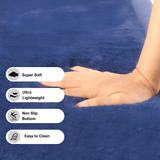 Darrahopens Home & Garden > Rugs Soft Touch Ultra Plush Memory Foam Tatami Midnight Blue Mat - 150 x 200 CM