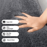 Darrahopens Home & Garden > Rugs Soft Touch Ultra Plush Memory Foam Tatami Stone Grey Mat - 150 x 200 CM