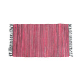 Darrahopens Home & Garden > Rugs Tonal Chindi Cotton Handmade Floor Mat with Tassels 70 x 120 cm Pink