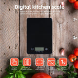 Darrahopens Home & Garden > Scales > Kitchen Scales 5KG Digital Glass Kitchen Scale