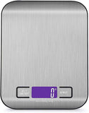 5KG Stainless Steel Digital Electronic Kitchen Scale Postal Scales 1g LCD Backlight Weight Black