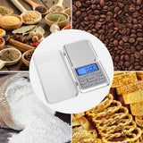 Darrahopens Home & Garden > Scales > Kitchen Scales Electronic kitchen scale - Kitchen scale - 500g/0.01g - Food scale - Stainless steel household scale - With display and tare function - Suitable for food, jewelry, coffee bags, etc.