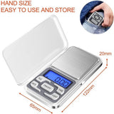 Darrahopens Home & Garden > Scales > Kitchen Scales Electronic kitchen scale - Kitchen scale - 500g/0.01g - Food scale - Stainless steel household scale - With display and tare function - Suitable for food, jewelry, coffee bags, etc.