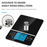 Darrahopens Home & Garden > Scales > Kitchen Scales Food Scale with Nutritional Calculator, Kitchen Diet Scale, Digital Food Calorie Counting Scale for Meal Prep, Kitchen, Baking, Weight Loss, Resolution 1g, Max 5kg 11Ib
