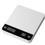 Darrahopens Home & Garden > Scales > Kitchen Scales Mini Coffee Scale with Timer,Rechargeable Espresso Scale,3kg/0.1g Precision Scale for Espresso&Pour-Over Coffee,Portable Digital Kitchen Scale,White