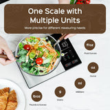 Darrahopens Home & Garden > Scales > Kitchen Scales Smart Digital Food Kitchen Scale with Nutritional Calculator, On-Screen Nutrient Info, Free App for Calorie & Macro Tracking, AI Scan, Personal Goals, for Weight Loss and Keto, 11lb/5kg