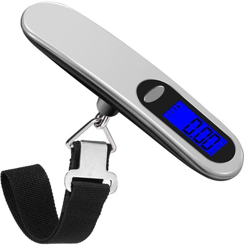 Darrahopens Home & Garden > Scales > Kitchen Scales Travel Luggage Scale, Portable Digital Luggage Scale Max 50Kg/110Lb (Lb,G,Oz,Kg) Scale With Hook For