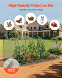 Darrahopens Home & Garden > Scales > Kitchen Scales VEVOR Crop Cage, 2.48 x 1.2 x 1.2 m Plant Protection Tent with Zippered Door, Wind-Resistant Tall Crop Cage, Easy to Install, Outdoor Raised Bed Cover with Frame, Plant Netting for Garden Patio Lawn