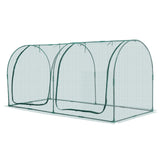 Darrahopens Home & Garden > Scales > Kitchen Scales VEVOR Crop Cage, 2.48 x 1.2 x 1.2 m Plant Protection Tent with Zippered Door, Wind-Resistant Tall Crop Cage, Easy to Install, Outdoor Raised Bed Cover with Frame, Plant Netting for Garden Patio Lawn