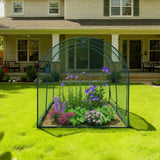 Darrahopens Home & Garden > Scales > Kitchen Scales VEVOR Crop Cage, 2.48 x 1.2 x 1.2 m Plant Protection Tent with Zippered Door, Wind-Resistant Tall Crop Cage, Easy to Install, Outdoor Raised Bed Cover with Frame, Plant Netting for Garden Patio Lawn