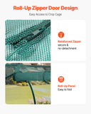 Darrahopens Home & Garden > Scales > Kitchen Scales VEVOR Crop Cage, 2.48 x 1.2 x 1.2 m Plant Protection Tent with Zippered Door, Wind-Resistant Tall Crop Cage, Easy to Install, Outdoor Raised Bed Cover with Frame, Plant Netting for Garden Patio Lawn