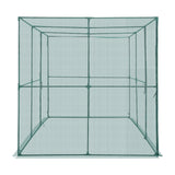 Darrahopens Home & Garden > Scales > Kitchen Scales VEVOR Crop Cage, 2.9 x 1.94 x 1.94 m Plant Protection Tent with Zippered Door, Wind-Resistant Tall Crop Cage, Easy to Install, Outdoor Raised Bed Cover, Tomato Plant Netting for Garden Patio Lawn