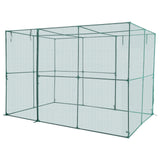 Darrahopens Home & Garden > Scales > Kitchen Scales VEVOR Crop Cage, 2.9 x 1.94 x 1.94 m Plant Protection Tent with Zippered Door, Wind-Resistant Tall Crop Cage, Easy to Install, Outdoor Raised Bed Cover, Tomato Plant Netting for Garden Patio Lawn