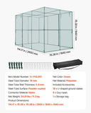Darrahopens Home & Garden > Scales > Kitchen Scales VEVOR Crop Cage, 2.9 x 1.94 x 1.94 m Plant Protection Tent with Zippered Door, Wind-Resistant Tall Crop Cage, Easy to Install, Outdoor Raised Bed Cover, Tomato Plant Netting for Garden Patio Lawn