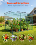 Darrahopens Home & Garden > Scales > Kitchen Scales VEVOR Crop Cage, 2.9 x 1.94 x 1.94 m Plant Protection Tent with Zippered Door, Wind-Resistant Tall Crop Cage, Easy to Install, Outdoor Raised Bed Cover, Tomato Plant Netting for Garden Patio Lawn