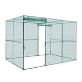 Darrahopens Home & Garden > Scales > Kitchen Scales VEVOR Crop Cage, 2.9 x 1.94 x 1.94 m Plant Protection Tent with Zippered Door, Wind-Resistant Tall Crop Cage, Easy to Install, Outdoor Raised Bed Cover, Tomato Plant Netting for Garden Patio Lawn