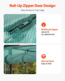 Darrahopens Home & Garden > Scales > Kitchen Scales VEVOR Crop Cage, 3.56 x 1.2 x 1.94 m Plant Protection Tent with Zippered Door, Wind-Resistant Tall Crop Cage, Easy to Install, Outdoor Raised Bed Cover, Tomato Plant Netting for Garden Patio Lawn