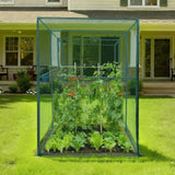 Darrahopens Home & Garden > Scales > Kitchen Scales VEVOR Crop Cage, 3.56 x 1.2 x 1.94 m Plant Protection Tent with Zippered Door, Wind-Resistant Tall Crop Cage, Easy to Install, Outdoor Raised Bed Cover, Tomato Plant Netting for Garden Patio Lawn
