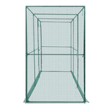 Darrahopens Home & Garden > Scales > Kitchen Scales VEVOR Crop Cage, 3.56 x 1.2 x 1.94 m Plant Protection Tent with Zippered Door, Wind-Resistant Tall Crop Cage, Easy to Install, Outdoor Raised Bed Cover, Tomato Plant Netting for Garden Patio Lawn