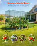 Darrahopens Home & Garden > Scales > Kitchen Scales VEVOR Crop Cage, 3.56 x 1.2 x 1.94 m Plant Protection Tent with Zippered Door, Wind-Resistant Tall Crop Cage, Easy to Install, Outdoor Raised Bed Cover, Tomato Plant Netting for Garden Patio Lawn