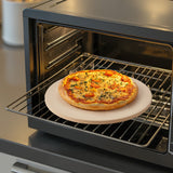Darrahopens Home & Garden > Scales > Kitchen Scales VEVOR Pizza Stone, 381 mm Round Cordierite Pizza Stone, Extra Large Baking-Stone with Aluminum Peel, 17 mm Thickness Heat-Resistant Cooking Cordierite, for Kitchen Oven, Baking Pizzas, BBQ Grilling