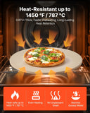 Darrahopens Home & Garden > Scales > Kitchen Scales VEVOR Pizza Stone, 406 mm Round Cordierite Pizza Stone, Extra Large Baking-Stone with a Durable Stand, 17 mm Thickness Heat-Resistant Cooking Cordierite, for Kitchen Oven, Baking Pizzas, BBQ Grilling