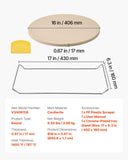Darrahopens Home & Garden > Scales > Kitchen Scales VEVOR Pizza Stone, 406 mm Round Cordierite Pizza Stone, Extra Large Baking-Stone with a Durable Stand, 17 mm Thickness Heat-Resistant Cooking Cordierite, for Kitchen Oven, Baking Pizzas, BBQ Grilling