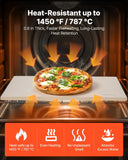 Darrahopens Home & Garden > Scales > Kitchen Scales VEVOR Pizza Stone, 508 x 355 mm Rectangular Cordierite Pizza Stone, Extra Large Baking-Stone with Aluminum Peel, 15 mm Thick Heat-Resistant Cordierite, for Oven, Baking Bread & Pizzas, BBQ Grilling