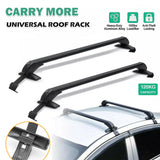 Darrahopens Home & Garden > Shading > Awnings 100cm Universal Car Roof Racks Carrier Adjustable Cross Bars Aluminium Alloy Lockable