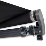 Darrahopens Home & Garden > Shading > Awnings 2.92m Black Fabric/Dark Grey Frame Manual Retractable Folding Arm Awning In Australia - Darrahopens